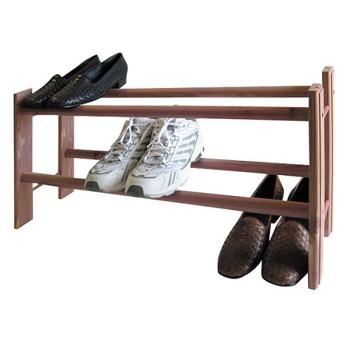 CedarAmerica 2-Tier Cedar Shoe Rack