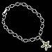 Houston Astros Ladies Silver-Tone Charm Bracelet