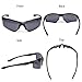 Duduma Polarized Sports Sunglasses for Baseball Cycling Fishing Golf Tr58 Superlight Frame (Black/Grey)