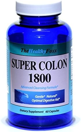 Super Colon 1800 - Proven Gentle Colon Cleanse Detox Formula - Natural Ingredients - Flushes Toxins - Promotes Colon Health - Optimizes Digestion - Leaves You Feeling Refreshed and Revitalized.