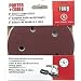 PORTER-CABLE 735501005 5-Inch 100 Grit Five-Hole Hook & Loop Sanding Discs (5-Pack)