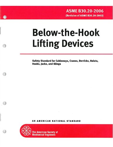 Below-the-Hook Lifting Devices (Safety Standard for Cableways, Cranes, Derricks, Hoists, Hooks, Jacks, and Slings, ASME B30.20-2006)