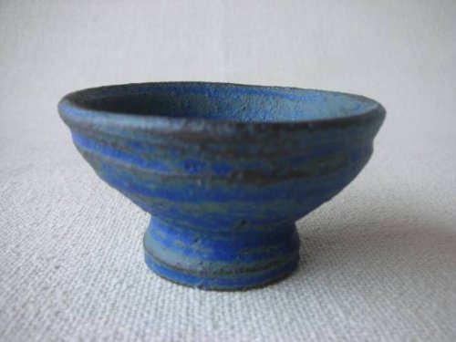 【ぐい呑み】 小川顕三 青銅・平盃 木箱付 酒盃
