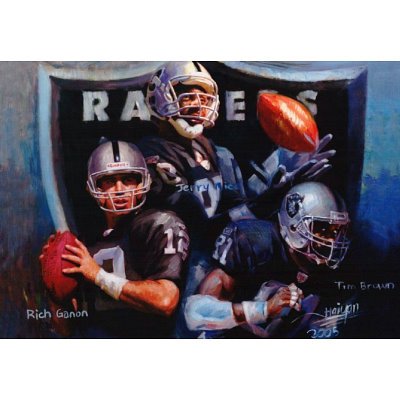 Oakland Raiders (Artistic Portrait) Sports Poster - 13x19
