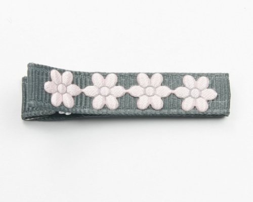  Fantastic 4 Flowers - Baby Girl & Toddler Hair Clip - Gray