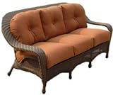 CHICAGO WICKER & TRADING CO CHK32263S-AW Tradewind BRN 3-S Sofa