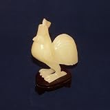 Rooster Translucent Jade Sculpture Chinese Animal Zodiac Symbol