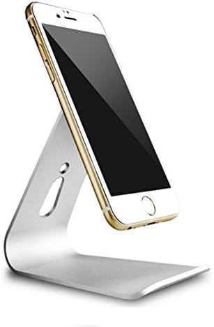 Aluminum Micro-Suction Stand For iPad iPhone Cellphone tablet PC Holder Cradle/ Desktop Stand (Silver)