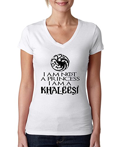 Allntrends Women's V Shirt Not A Princess I'm A Khaleesi