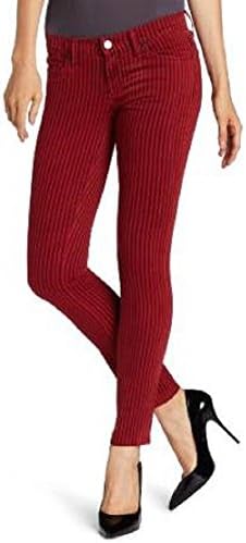 Textile Women's Debbie Skinny Jean, Ruby Stripe, 29 US