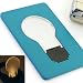LEDでパッ!と明る～い電球型カード：：DOULEX：：(スカイブルー)LED Light Bulb Pocket Card
