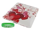 Red Heart Design Hard Snap-on Case for Apple iPad 3G Wi-Fi