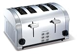 Morphy Richards 44855 Die Cast Toaster, 4 Slice (Polished)