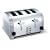 Morphy Richards 44855 Die Cast Toaster, 4 Slice (Polished)