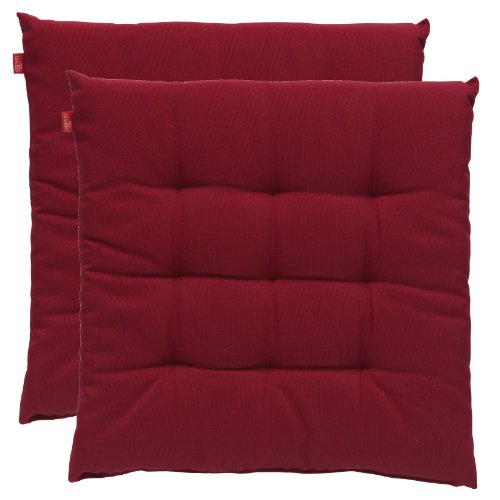 Esprit Home 37092-060-40-40 Kissen Tivoli Puros 40 cm x 40 cm rot (2-er Set)