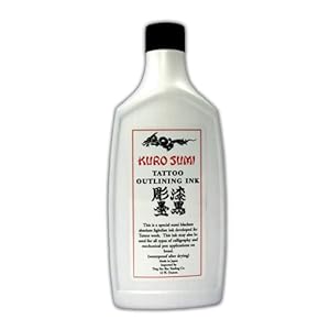 Kuro Sumi outlining tattoo ink, 6 oz