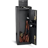 HOMAK HS20036614 14-Gun Security Cabinet with Quick Access Area, Silver Vein