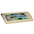 Photo-Holding Host Serving Tray - Natural