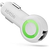 iOttie RapidVOLT Max Dual Port USB Car Charger with SmartDetect Chip for iPhone 6s Plus 6s 5s 5c, Samsung Galaxy S7 Edge Plus S6 S5 S4, Note 5 4 3, Google Nexus 5 4, LG G4 & Tablets- White