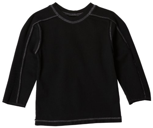 Kai Bean Long Sleeve Crewneck Shirt, Charcoal, 12/18 Months