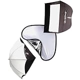 Westcott Portable Studio Kit 2 Mono (28 Recessed Apollo Mono, 45 Halo Mono & a 42 Silver/White Illuminator Reflector)