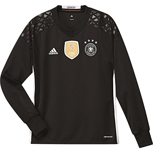 adidas Jungen Trikot DFB Heim Torwart, Black/White, 140, AA0128
