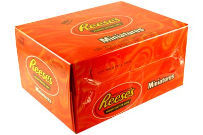 Reese's Miniature Peanut Butter Cups 120 Cup Box by Hershey Miniatures