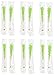 Rock Candy Crystal Sticks Green Watermelon 12ct.