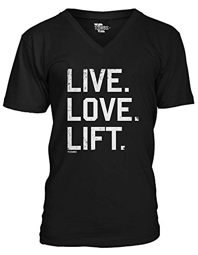 Live. Love. Lift. - Body Building, Gym Men's V-neck T-Shirt Tee