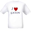 I LOVE GAVIN - Name-series - White T-shirt