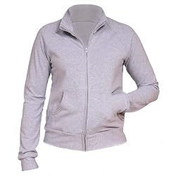 Solid Heather Gray Spandex Practice Jacket for Girls, Youth Sizes