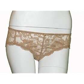 DEBORAH MARQUIT Beige Floral Lace Panties