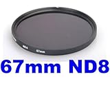 67MM Neutral Density Filter (ND8) for Kodak, Canon, Nikon, or ANY Camera wi ....