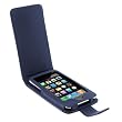 GTMax Permium Durable Leather Flip Carrying Case - Dark Blue for Apple iPod touch 8GB 32GB 64G 3rd 3G Generation