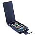 GTMax Permium Durable Leather Flip Carrying Case - Dark Blue for Apple iPod touch 8GB 32GB 64G 3rd 3G Generation