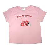 Infant / Baby NCAA Arkansas Razorbacks My First Tee T-Shirt - Pink (Size: 18)