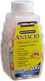 Kirkland Signature Chewable Regular Strength Antacid Calcium Carbonate 500 MG Tablets, 300-Count Bottles (Pack of 2)