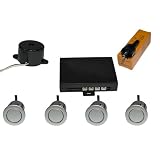 Einparkhilfe mit Buzzer 4 x Sensoren 18 mm (silber)von "Tecwo"