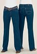 Aura&reg; Dark Blue Regular Rise Stretch Jean