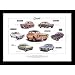 Ford Escort Mk1 Performance Cars - RS 1600, Sport 1300, 1300 E, RS 2000, Twin-Cam, 1300 GT, Mexico - Art Print