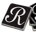Marble Coaster Set R - Black