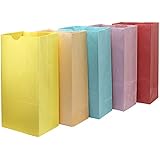 Hygloss 62251 Colored Paper Bags, 50 Pages, Assorted Colors, 4.5-Inch by 2.5-Inch by 8.5-Inch