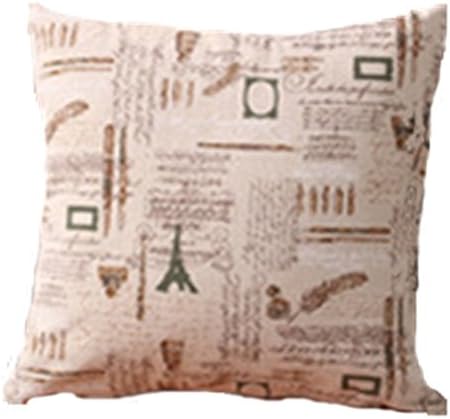 Ssimon Live Vintage European-British Style Cotton and Linen Square 17*17 Inch Decorative Throw Pillow Cover