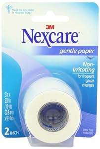 Nexcare Gentle Paper First Aid Tape, 2 Inches X 10 Yards, 0.2 Pound
