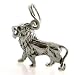 Sterling Silver GROWLING LION Charm