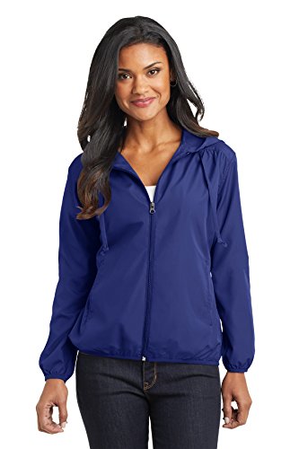 Port Authority Women's Hooded Essential Jacket XL Mediterranean Blue