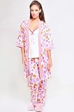 The Olian 3 pc Nursing Pajama Sleepwear Set