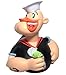 CelebriDucks Popeye the Sailorman RUBBER DUCK Bath Toy