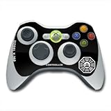 Dharma Black Design Skin Decal Sticker for the Xbox 360 Controller