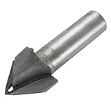 uxcell Vタイプカッター ビット シャープ スロッティング セット ツール 1/2" X 1"